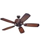 Monte Carlo 5MYR56RB Ming Dynasty 4 Light 5 Blade Ceiling Fan in Roman Bronze