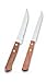 [Item]: Steak Knife, 4 3/4"L [Additional Info]: Rosewood handle.. Hollow ground blade with wave serration. Wood handle.