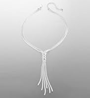 Silver Plated Spring Chain Y Necklace