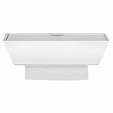 Healthy Shelf Multifold (M-fold) Paper Towel Dispenser, White Contemporary