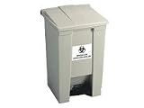 23 Gallon Rubbermaid Plastic Step On Trash Can - Beige