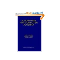 Algorithms for Computer Algebra