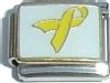 Clearly Charming Yellow Ribbon Support Our Troops, POW/MIA Awareness Italian Charm