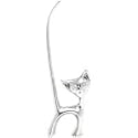 Swissco Ring Holder Cat Uptail - Silver Tone