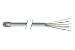 Flat Modular Cable, RJ12 (6x6) / Tinned End, 2.0 ft