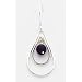 Sterling Silver Amethyst Dangle Earrings