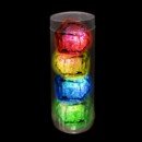 LIGHTED ICE CUBES 7-COLOR RAINBOW (4 Pack Sleeve)