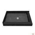 3448CDR Double Curb 34x48 Shower Pan with Right and Front