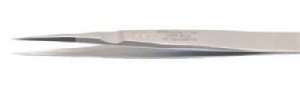 Techni-Tool Tweezer, Titanium Type 53C, 4.5" OAL