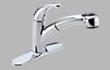 Delta 467-DST Palo Single Handle Pull-Out Kitchen Faucet, Chrome
