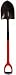 Bond Long Handle Ergo Round Point Shovel Red
