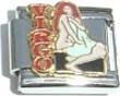 Clearly Charming Virgo Zodiac Italian Charm