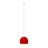 Besa Lighting XP-5658MA-SN Satin Nickel Palla Quick-Connect Pendant for use with Monorail or Track Systems from the Palla Collection featuring Magma Glass
