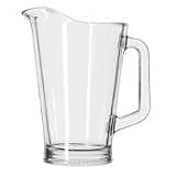 Glass Pitcher 60 oz. 6 per case, 6/CS