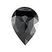 1.61 Cts 8.14x6.14x3.84 mm AAA Pear Rose Cut ( 1 pc ) Loose Black Diamond {DIAMOND APPRAISAL INCLUDED}