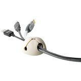 Belkin Cable Dome - Cable organizer - cream (pack of 3 )
