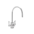 Rohl Contemporary Triflow 3-Lever Bar Faucet with 