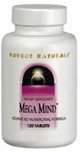 Mega Mind 120 Tabs ( Bio-Aligned Formula - Advanced Neuroceutical ) By Source Naturals