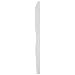 Dixie KH217 Heavy Weight Polystyrene Knife, 7.5" Length, White (Case of 1,000)