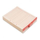 Smead 61910 Manila End Tab Outguides, Red 1/5 Cut Center Tab, Letter Size, 100/box