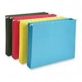 Smead 64291 Hanging Pocket File Folders with Full Height Gusset, Letter, Assorted, 4/pk,12 P
