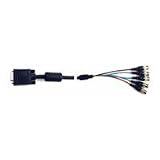 HOSA VIDEO CABLE - RGB-VIDEO CABLE, 15-PIN (M) TO 5 BNC, 10 ft. (Discontinued by Manufacturer)