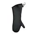 San Jamar UCMX13BK Textured Neoprene Ultigrips Conventional Temperature Protection Oven Mitt with WebGuard, 13" Length, Black