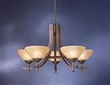 Olympia Bronze 27 Wide 5-Light Chandelier