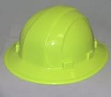 ERB 19921 Omega II Full Brim Hard Hat with Mega Ratchet, Flourescent Yellow