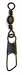 Sporting Goods : Eagle Claw Tackle Barrel Swivels w/Safety Value Pk Blk Size3 20pcs #01052-003