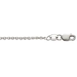 14K white Gold Cable Link Chain Necklace, 1.5mm wide 14K white Gold Cable Link Chain Necklace, 1.5mm wide
