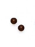 14k Yellow 4 mm Round Black Onyx Friction-Back Stud Earrings