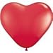 25 rote und 25 weiße Herzballons - Ballongas geeignet - Herzluftballon - Herzluftballons