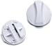 Whirlpool 2186494W Refrigerator Water Filter Cap - White