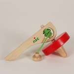 NIC Wooden Toys - Red Super Pegtop