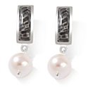 Jay King Seafloor Jasper and Cultured Freshwater Pearl Sterling Silver Earrings