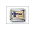 Finland Flag Mix Classic CZ, Italian Charm by Nomination Charms