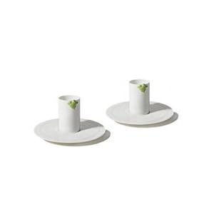 Alessi TI01SET Kaeru Set of Two Mocha Cups with Saucers by 