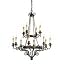 Currey & Company 9682 Euro Hand Rubbed Bronze 12 Light Galleon Chandelier