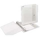 Insertable D-Ring Binder, 1-1/2 Cap, 11x8-1/2, White, Sold as 1 each