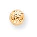 14k Polished and Diamond-Cut 7mm Ball Post Earrings