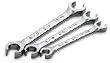 SK 383 SuperKrome 3 Piece 6 Point 3/8-Inch to 11/16-Inch Flare Nut Wrench Set