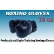 New Cielo-Blue PU Professional Style Boxing Training Gloves 14 oz Black