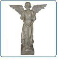 Alpine DAC200 Angel with Wide Wings Statuary in Moss Green Color