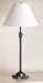 State Street Collection 1 Light Adjustable Table Lamp with Classic White Faux Silk Em...