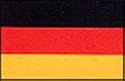 5Stern EM Stab-Flagge, Germany, Größe: 30cm x 45cm