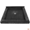 4837CDT Triple Curb 48x37 Shower Pan with 3 Curbs and 2&q