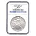 Burnished 2007-W Silver Eagle MS70 Early Release NGC