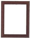 Dollhouse Miniature Pair of Mahogany Frames