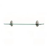 Alno A8050-18-CHBRZ Classic Traditional Glass Bathroom Shelf